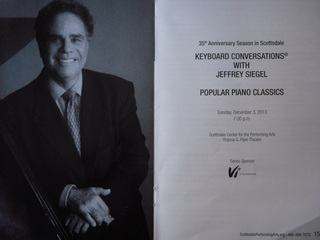 Scottsdale Arts - Jeffrey Siegel program -piano favorites