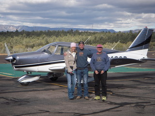 Michelle, Sean, Adam, and N8377R at Payson