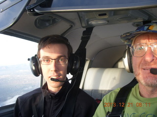 1277 8gm. Brian and Adam flying in N8377W