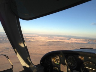 aerial - approaching Grand Canyon