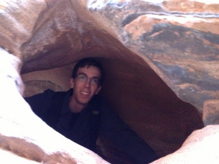 Zion National Park - Angels Landing hike - Brian's head in rock