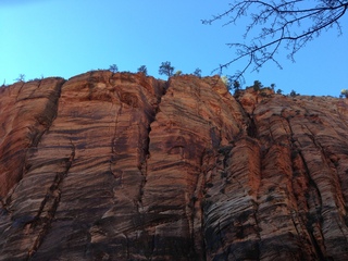 Zion National Park - Angels Landing hike - Adam in rock