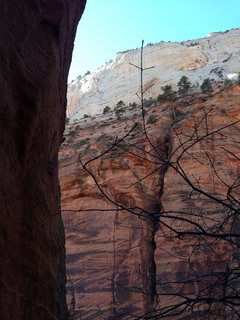 Zion National Park - Angels Landing hike - Brian's head in rock