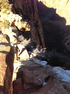 Zion National Park - Angels Landing hike - Brian taking a picture