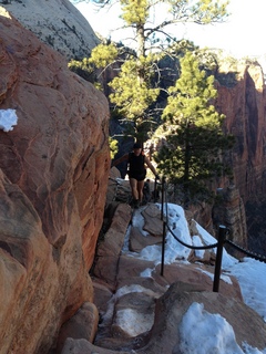 162 8gt. Zion National Park - Angels Landing hike - Adam