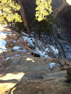 171 8gt. Zion National Park - Angels Landing hike - Adam's back