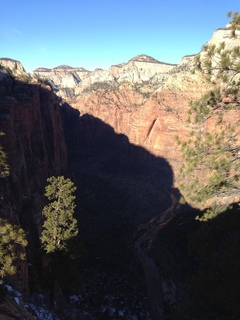 Zion National Park - Angels Landing hike - Adam's back