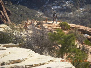 Zion National Park - Angels Landing hike - Brian at the top