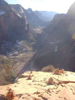 Zion National Park - Angels Landing hike - Adam and Brian at the top