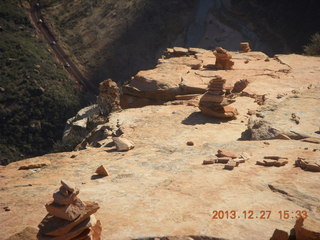 Zion National Park - Angels Landing hike - Adam and Brian at the top