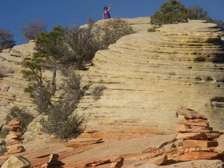 Zion National Park - Angels Landing hike - Adam and Brian at the top