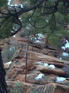 Zion National Park - Angels Landing hike - descending