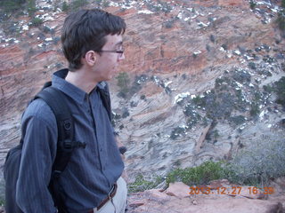 287 8gt. Zion National Park - Angels Landing hike - descending - Brian