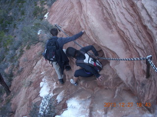 290 8gt. Zion National Park - Angels Landing hike - descending - Brian