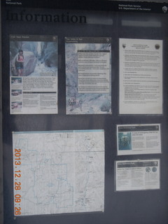 Zion National Park - Cable Mountain hike - trailhead sign