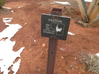 Zion National Park - Cable Mountain hike end sign