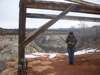 82 8gu. Zion National Park - Cable Mountain hike end view - Karen