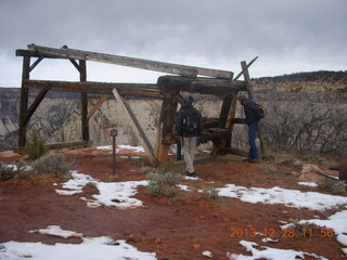 Zion National Park - Cable Mountain hike end - structure, Brian, Shaun