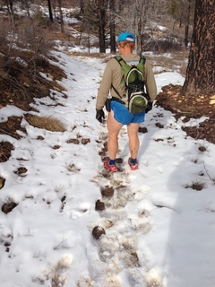 Zion National Park - Cable Mountain hike - Adam's muddy legs