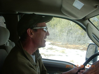 Zion National Park - Cable Mountain drive - Shaun driving