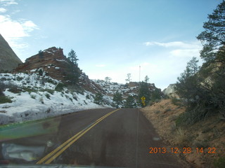 Zion National Park - Cable Mountain drive - Shaun driving