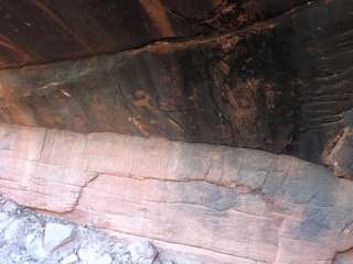 Zion National Park drive - petroglyphs