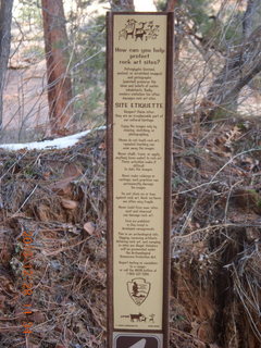 Zion National Park drive - petroglyphs - Brian