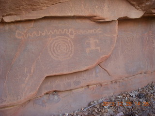 Zion National Park drive - petroglyphs