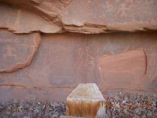 Zion National Park drive - petroglyphs