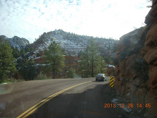 Zion National Park drive - petroglyphs - Brian