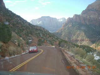 Zion National Park drive - big horn sheep