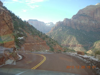 Zion National Park drive - big horn sheep