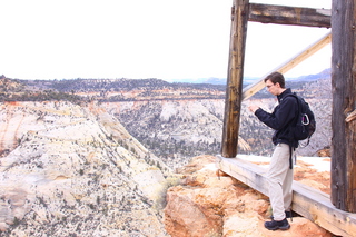 Zion National Park - Cable Mountain hike end view - Brian