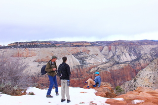 259 8gu. Zion National Park - Cable Mountain hike end view - Shaun, Brian, Adam