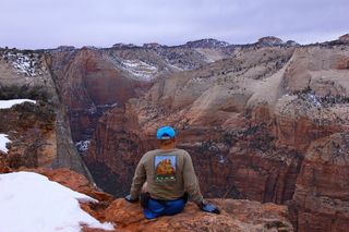 Zion National Park - Cable Mountain hike end view - Brian