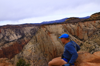 Zion National Park - Cable Mountain hike end view - Adam