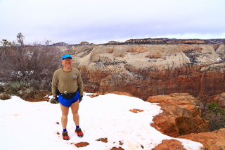 287 8gu. Zion National Park - Cable Mountain hike end view - Adam