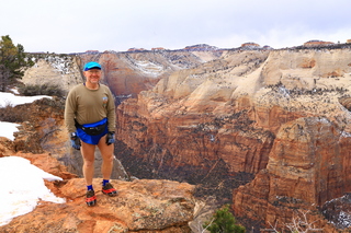 290 8gu. Zion National Park - Cable Mountain hike end view - Adam