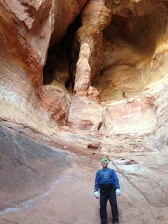 Cave Valley hike - our echo cave - Adam