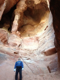 Cave Valley hike - our echo cave - Adam