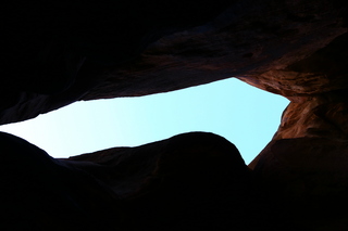 Cave Valley hike - our echo cave - looking up