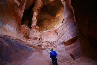 Cave Valley hike - our echo cave - looking up