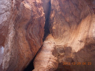 Cave Valley hike - our echo cave - Brian climbing