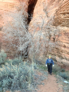 72 8gv. Cave Valley hike - our echo cave opening - Adam