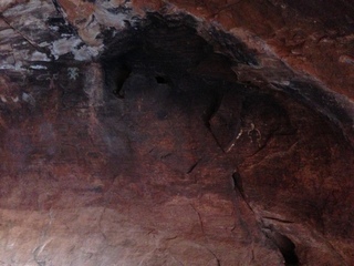 97 8gv. Cave Valley hike - second cave - petroglyphs