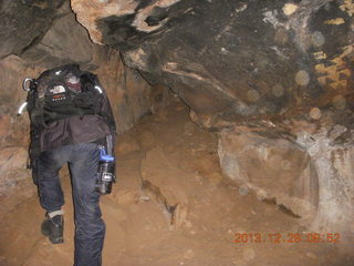 Cave Valley hike - second cave - petroglyphs