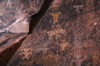 Cave Valley hike - second cave - petroglyphs