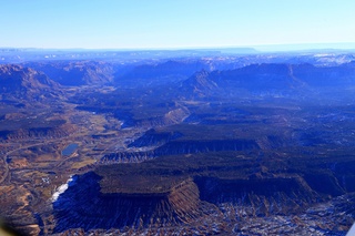 aerial - flying from Saint George