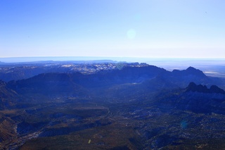 aerial - flying from Saint George