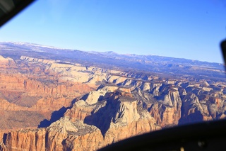 drive to Saint George - inside our rental car